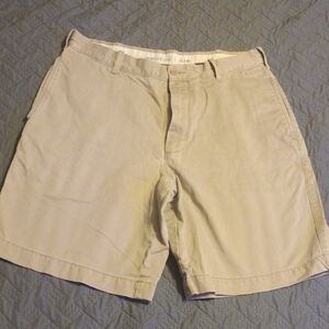 Madison Men's Tan Flat Front Shorts